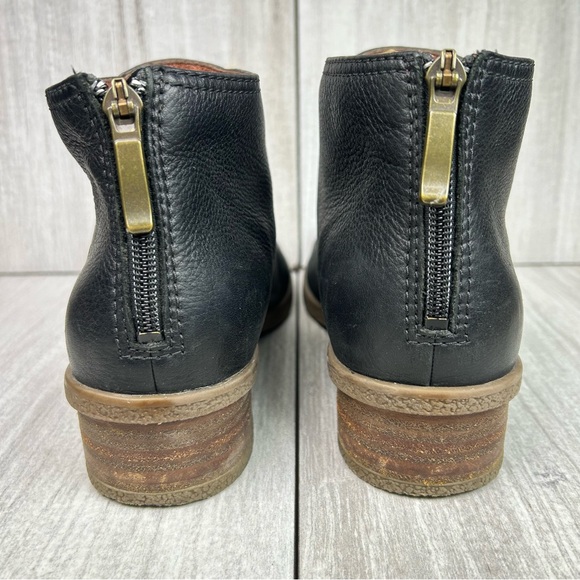 Dansko Becki Black Leather Waterproof Heeled Ankle Boots Women’s Size 9 EUR 39 - Picture 8 of 12